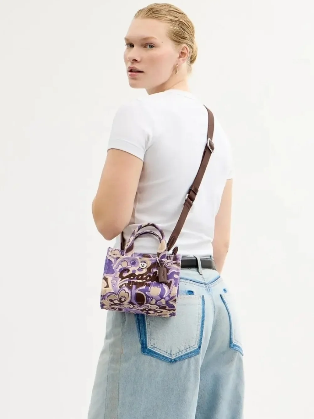 Coach Cargo Tote Bag 20 with Paisley Print - Picture 2 of 10